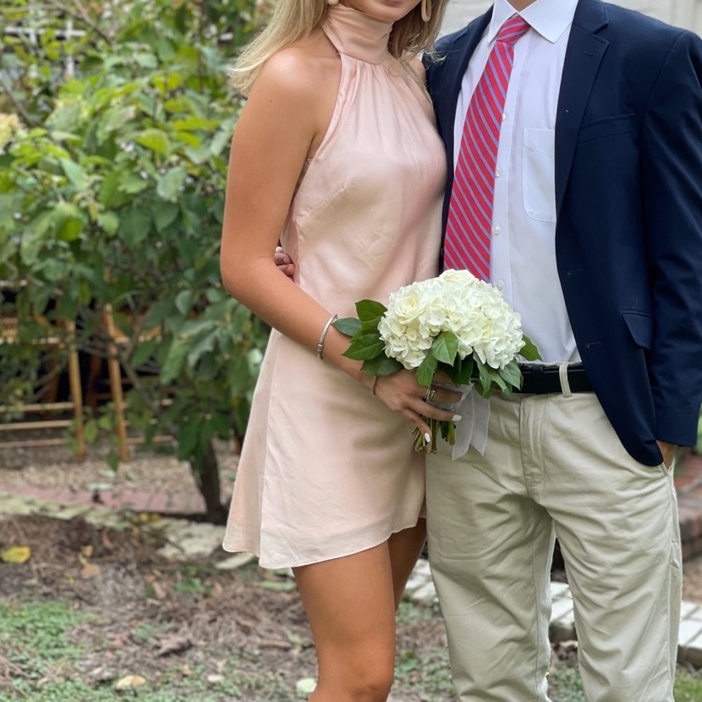 Blush pink Lovers + Friends dress XS